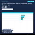 AI Social Media Content Generator Templates - 30 Day Challenge Pack