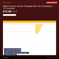 Multi-Currency Invoice Template with Tax Compliance - 15 Countries